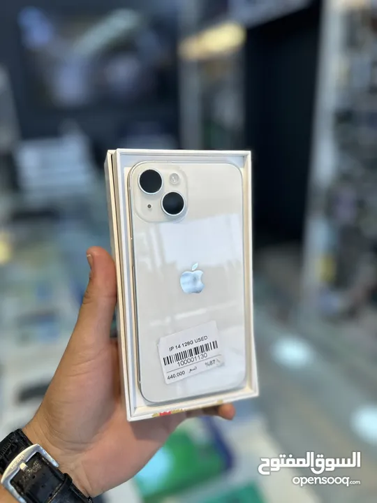 Iphone 14 128gb battery %87 مستعمل بحالة الوكاله