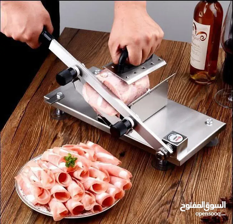 ماكينة تقطيع متعددة الاستخدامات مناسبة لتقطيع اللحوم المجمدة، الدجاج، السمك، والخضار بكل سهولة