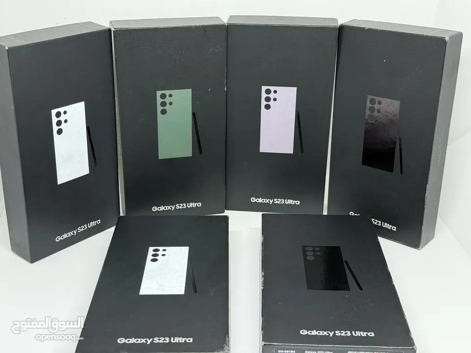 Galaxy S23 Ultra 512G & 256G 12G Ram أجهزة بحالة الزيرو بالكراتين