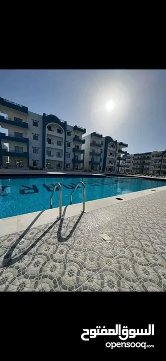 شاليه 90م عالبحر ف منتجع Oasis Marina Hurghada قبل الجونه