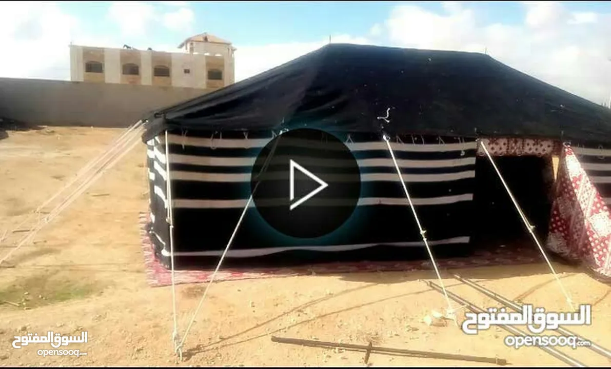 خيم شعر تراثيه  حجم 8م×4م يوجد أحجام أخرى حسب الطلب  الخيم جديده ولا يوجد  مستعمله