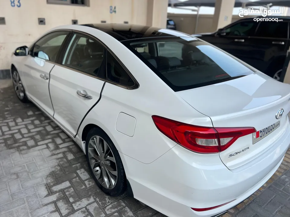 Hyundai SONATA 2015 White Color Mint Condition (FULL OPTION)