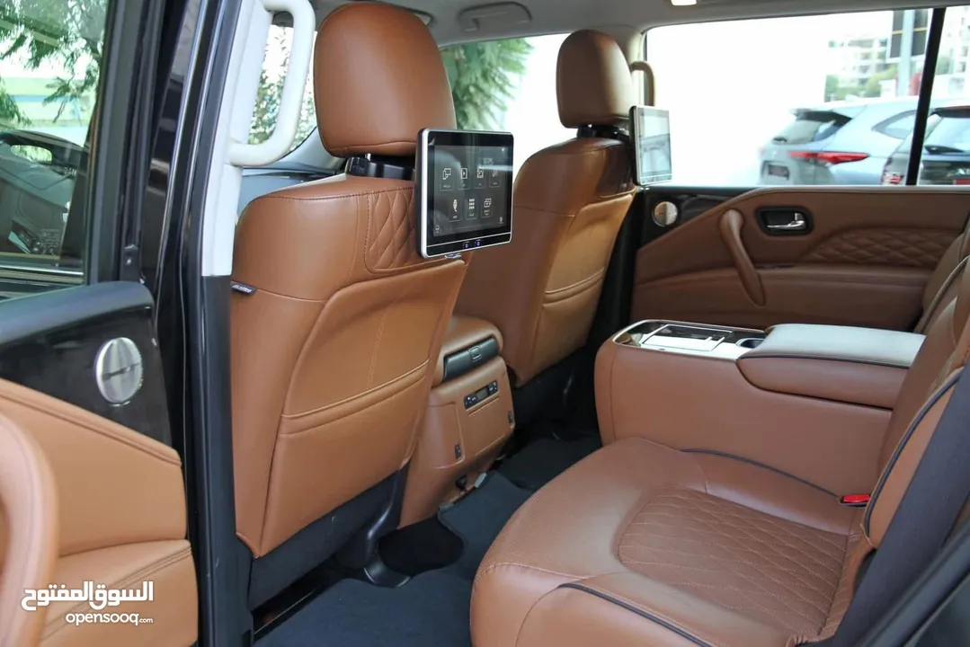 إنفينيتي وارد الشركة QX 80 موديل : 2022 سعة المحرك : 5.6 L  قاطعة مسافة : 26.000 KM