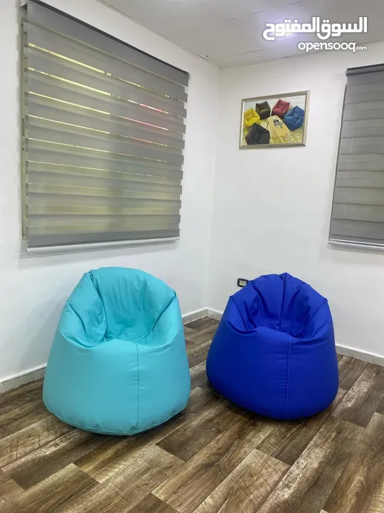 بفات بين باق bean bag مقاعد قماش ووتر بروف محشو بوليسترين. خدمة التوصيل لجميع المحافظات