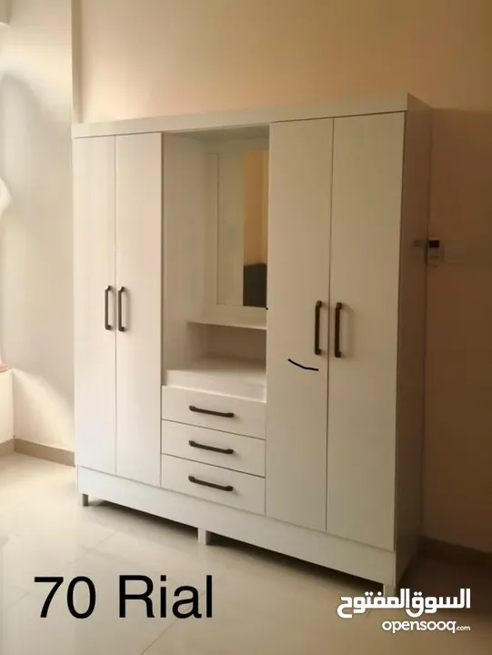 bedroom +table for sale (bed+ wardrobe) +bike  غرفة نوم للبيع