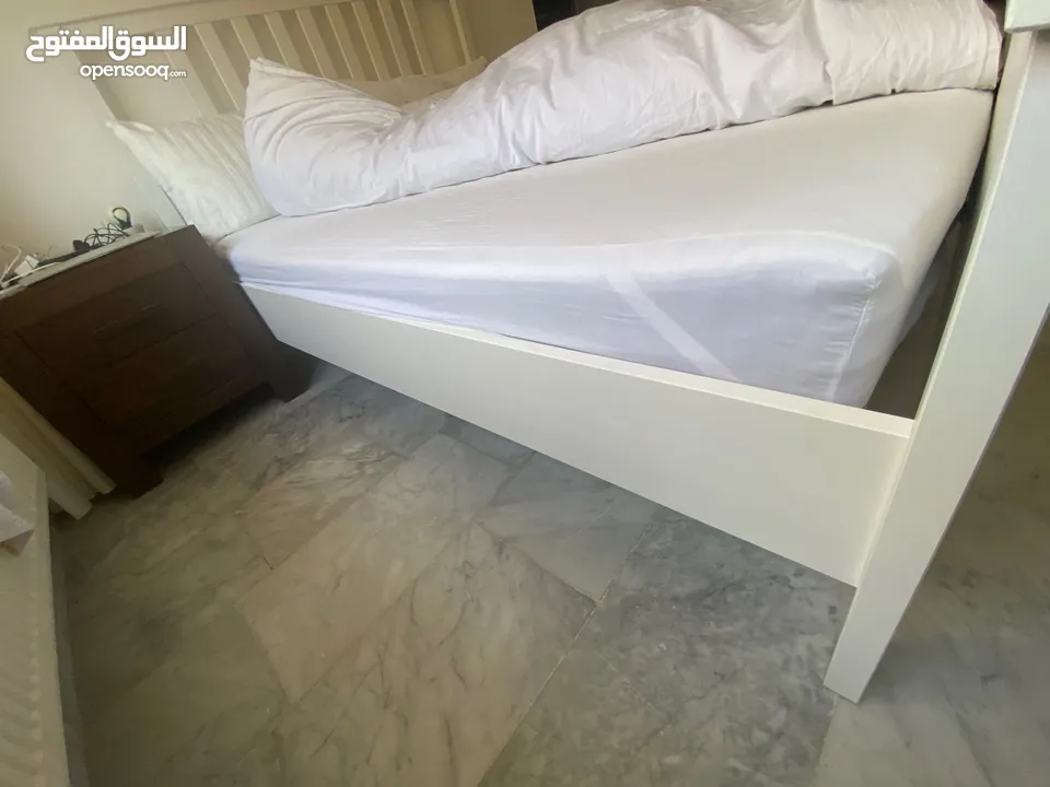 سرير دبل كبير/KING size من أيكيامع فرشة