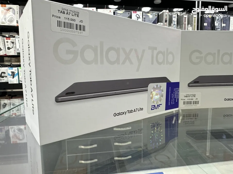 Samsung Tab A7 Lite  (32 GB / 3 GB  جديد مسكر بالكرتونة RAM)