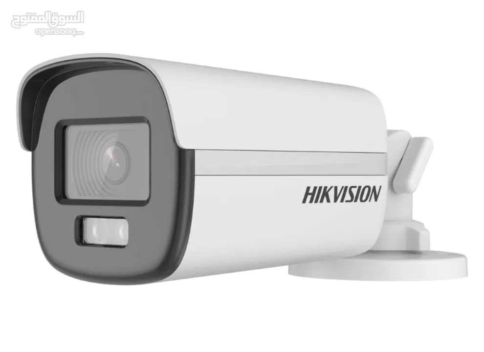 كاميرات المراقبة من #Hikvision كاميرات مراقبة عدد4 داخلية/خارجية 2mp ليلي نهاري  ملونة