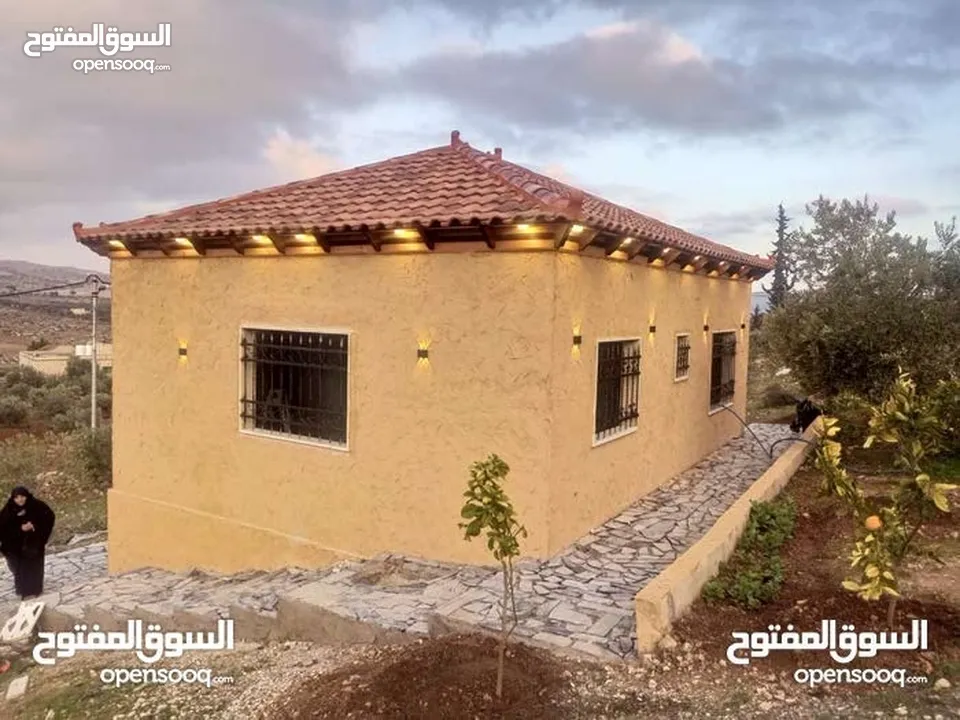 لقطه مزرعه مع بيت ريفي 48 الف قابل للتفاوض منطقه ريف جرش
