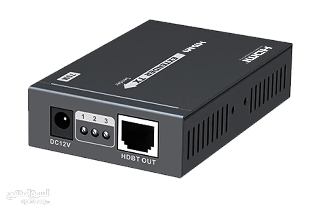 HDBaseT HDMI extender موسع 4K كابل تمديد شبكة واحدة ينقل إشارة HDMI تصل إلى 70 مترا