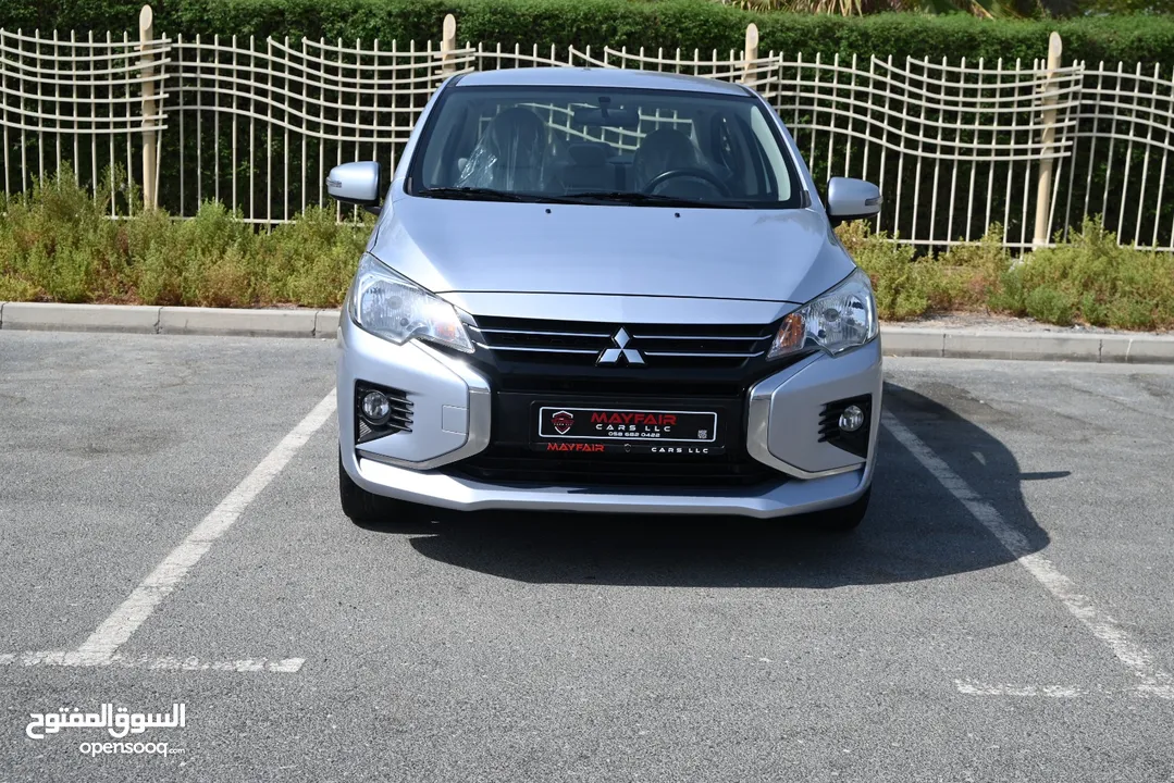 0% DP - ORINGINAL PAINT - MITSUBISHI ATTRAGE 2021 - LOW MILEAGE - GCC SPECS - FIRST OWNER