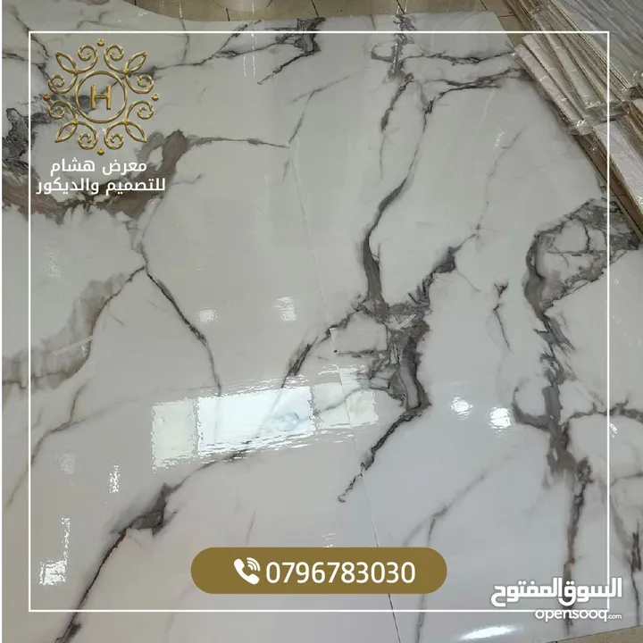 رولات رخام معالجه رطوبه جدران سهل تركيب لاصق ذاتي مع طبقه عازله من قصدير