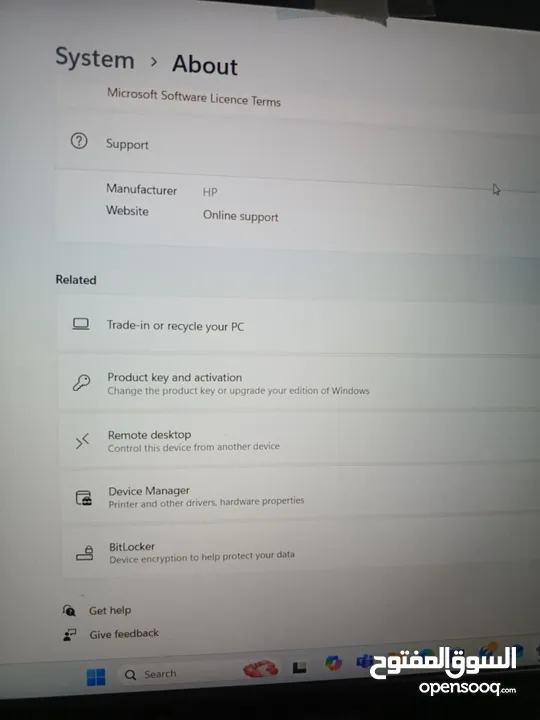 لابتوب hp (gamming) مواصفات عاليه لبرامج التصميم شبه جديد استعمال خفيف جدا لقطه