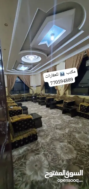 فـلـه مفروش ضخمه للايجار  (تصلح شركه او منظمه او سكن)   _ دورين وملحق   * الايجار  2500 قابل ل