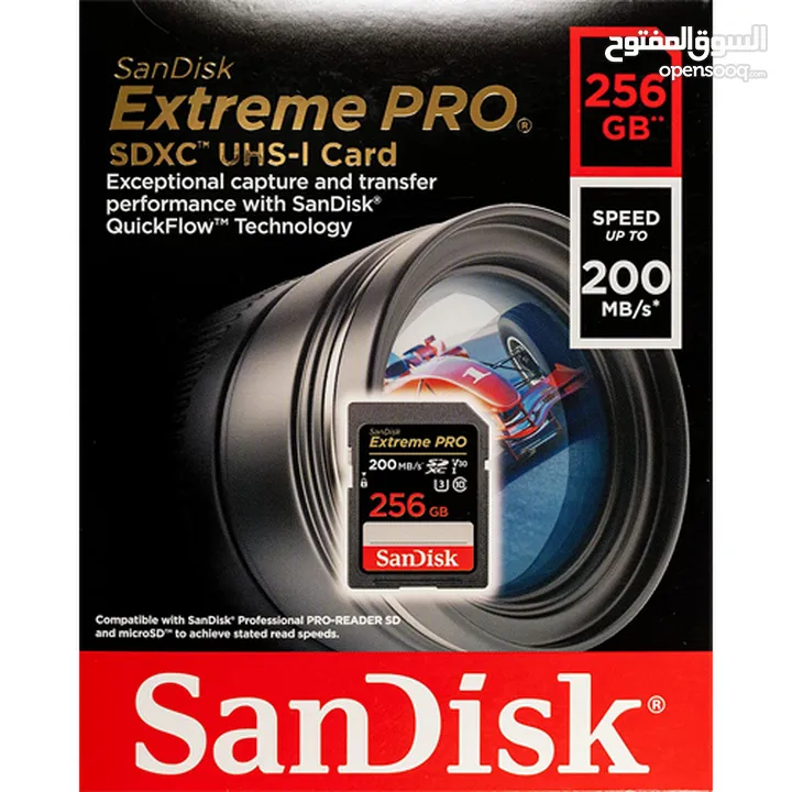 256GB SDXC SD Extreme Pro Memory Card