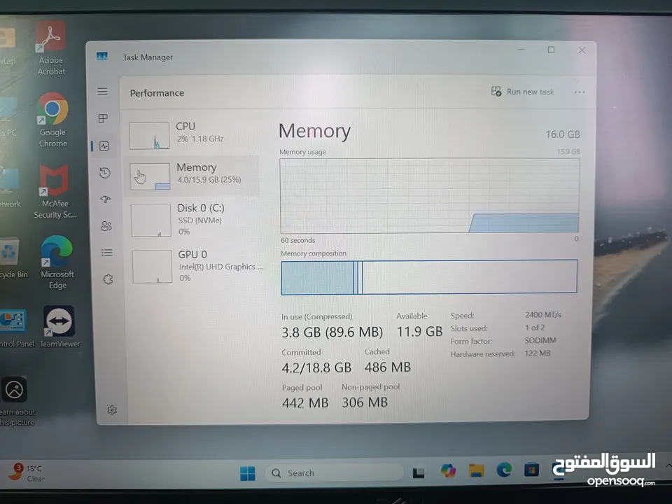 Dell core i7 8th Gen, 16g Ram and 256 ssd