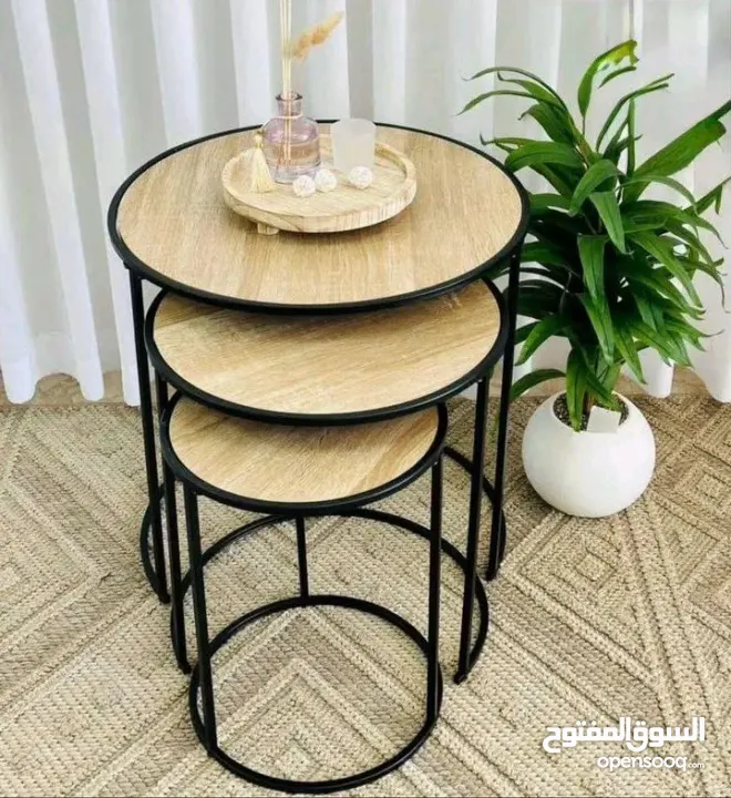 طقم طاولة ثلاثي بسعر العرض