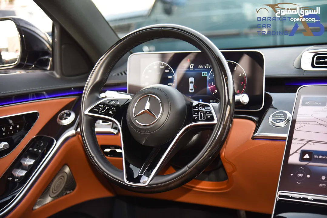مرسيدس اس كلاس مايلد هايبرد وارد الوكالة 2022 Mercedes S450 4MATIC AMG Line Mild Hybrid