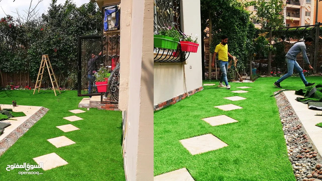 نجيل صناعي &  artificial grass & نجيله صناعيه & نجيله صناعيه