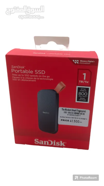 هاردسك خارجي بسرعه 800 ام بي اس 1تيرا  Sundisk portable SSD 1TB up to 800MB/s