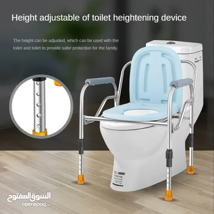 كرسي حمام طبي قابل للطي ستانلس ستيل كرسي طبي لكبار السن