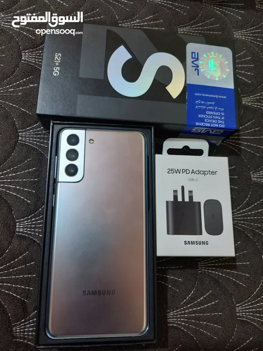 مستعمل اخو الجديد Samsung S21 plas 5G رام 16 جيجا 256 عربي شرق اوسط أغراضة الأصلية والكرتونه وتوصيل