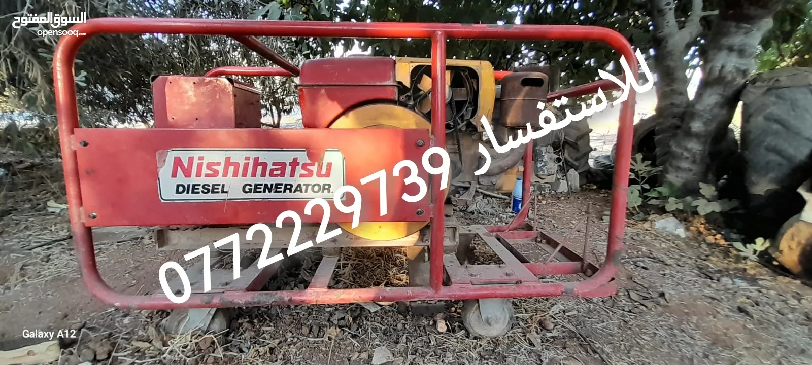 مولد كهربائي ياباني أصلي ديزل  6 كيلو يعطي فاز و 3 فاز