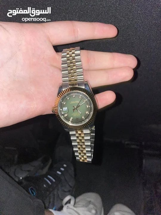 green rolex oyster perpetual datejust
