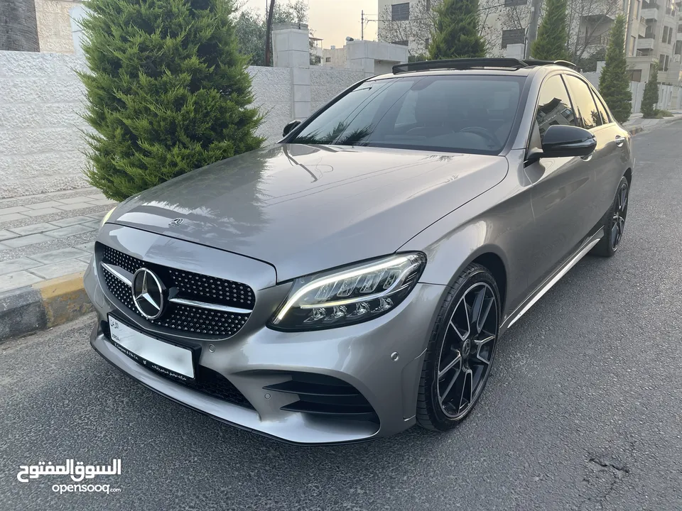 Mercedes C200 2019-Mojave Silver- Night package