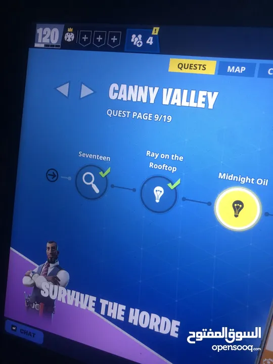 حساب ايبك قيمز وحساب فورت نايت سيزون ثالث وطور الزومبي  للبيع بسعر مرتب