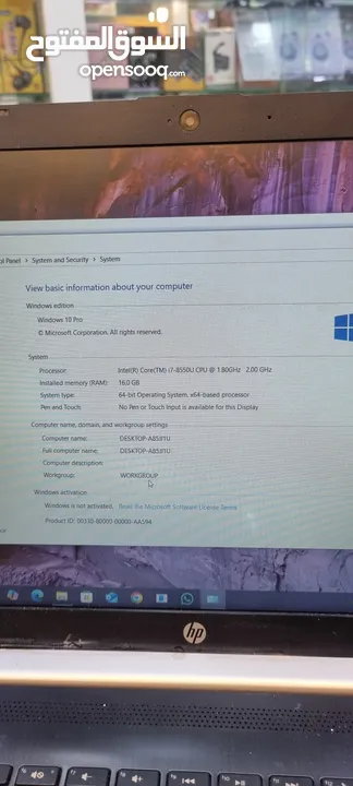 لاب توب hp مستعمل كور اي 7 جيل ثامن
