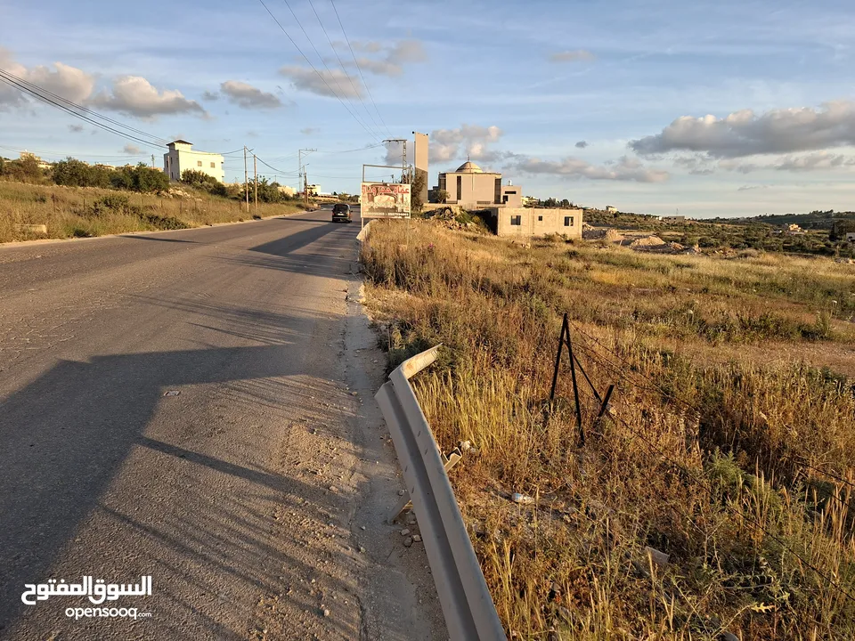 دونمين ارض طابوا فلسطنيني عاى الشارع الرئيسي مباشرة طولكرم الراس