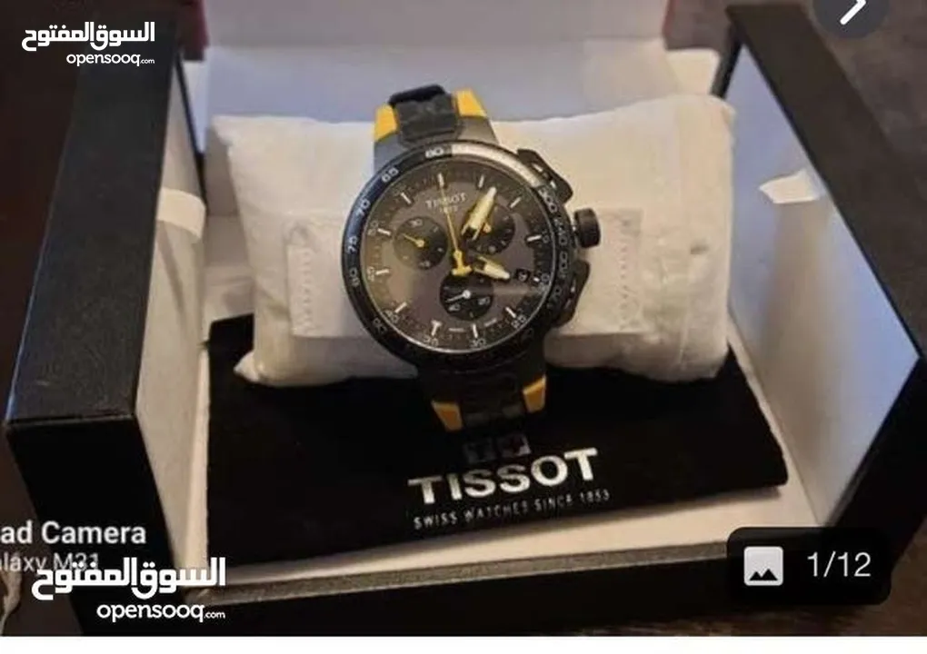 Tissot T-race t111 الساعة  السويسرية بحالة الوكالة  سعرها باالوكالة   335 دينار للبيع بسعر 250