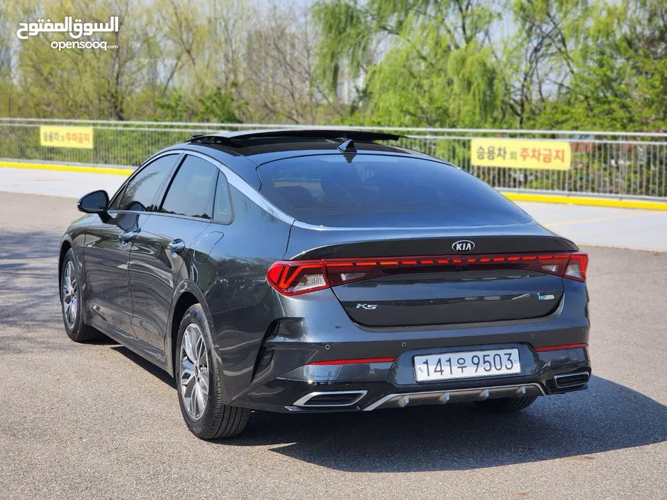 KIA K5 Hybrid 2021بانوراما فل  وارد كوري فحص كامل و لا ملاحظه كلين تايتل من دون حوادث