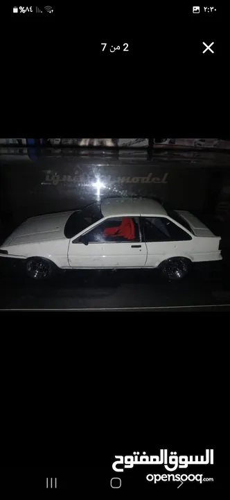 مجسم تويوتا ae86 قياس 1/18 نوع اجنيشن