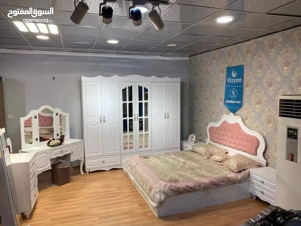 غرفة نوم فردية تركية  موديل / كانتري   مكونة من 8 قطع