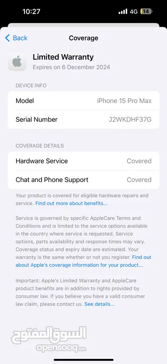 iPhone 15 Pro Max 256 E-Sim