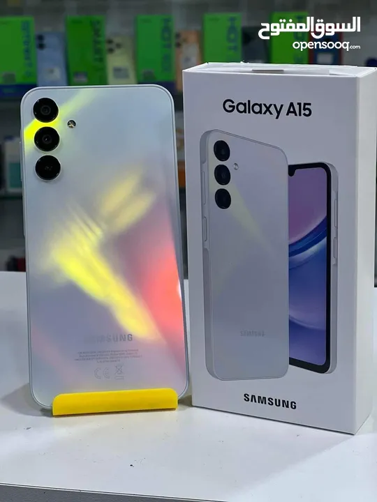 جديد Samsung A15 رام 8 و 12 و 16 جيجا 128 و 256 مكفول شركة هدية كفر ولزقه وشاحن الاصلي متوفر توصيل