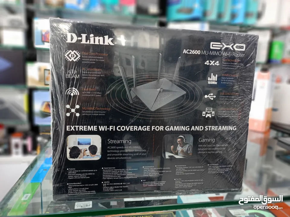 D-LINK EXO AC2600 MU-MIMO WI-FI ROUTER DIR-882