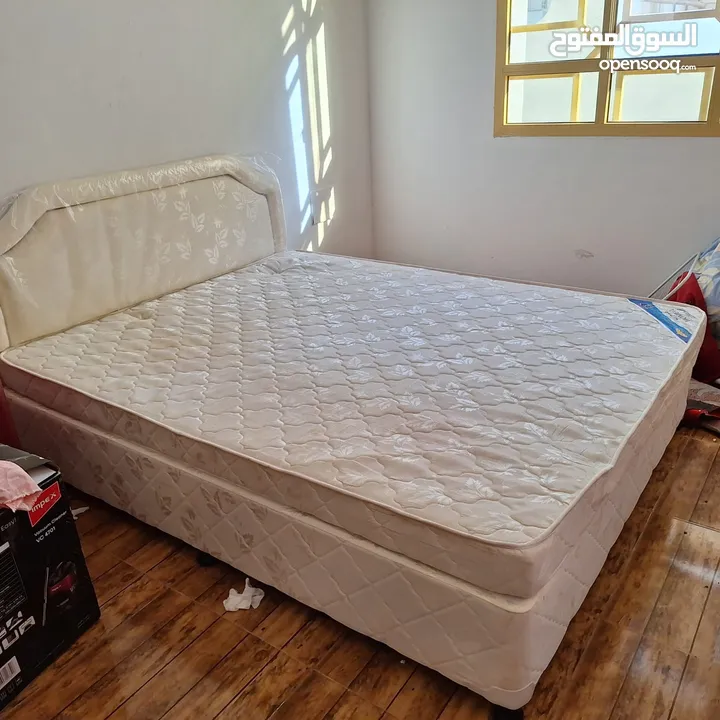 Queen size bed and sofa