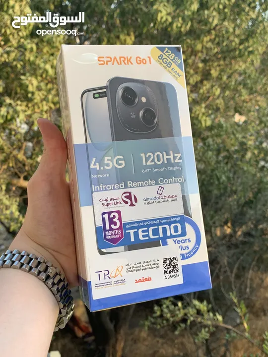 شبيه الايفون تكنو سبارك g1 128 جيجا الرام 4GB+4GB كفالة 13 شهر على الجهاز طبعا جديد مع مرفقاته