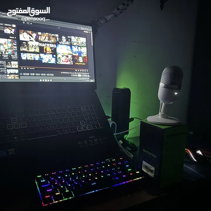LAPTOP ACER NITRO 5 GAMING  استعمال اقل من سنة بحالة ممتازة السعر قابل للمناقشة