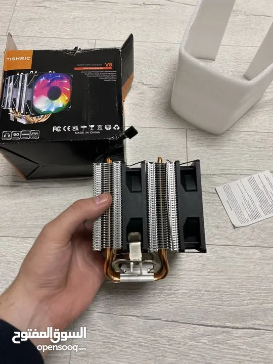 مبرد هوائي TICHRIC مروحتين RGB
