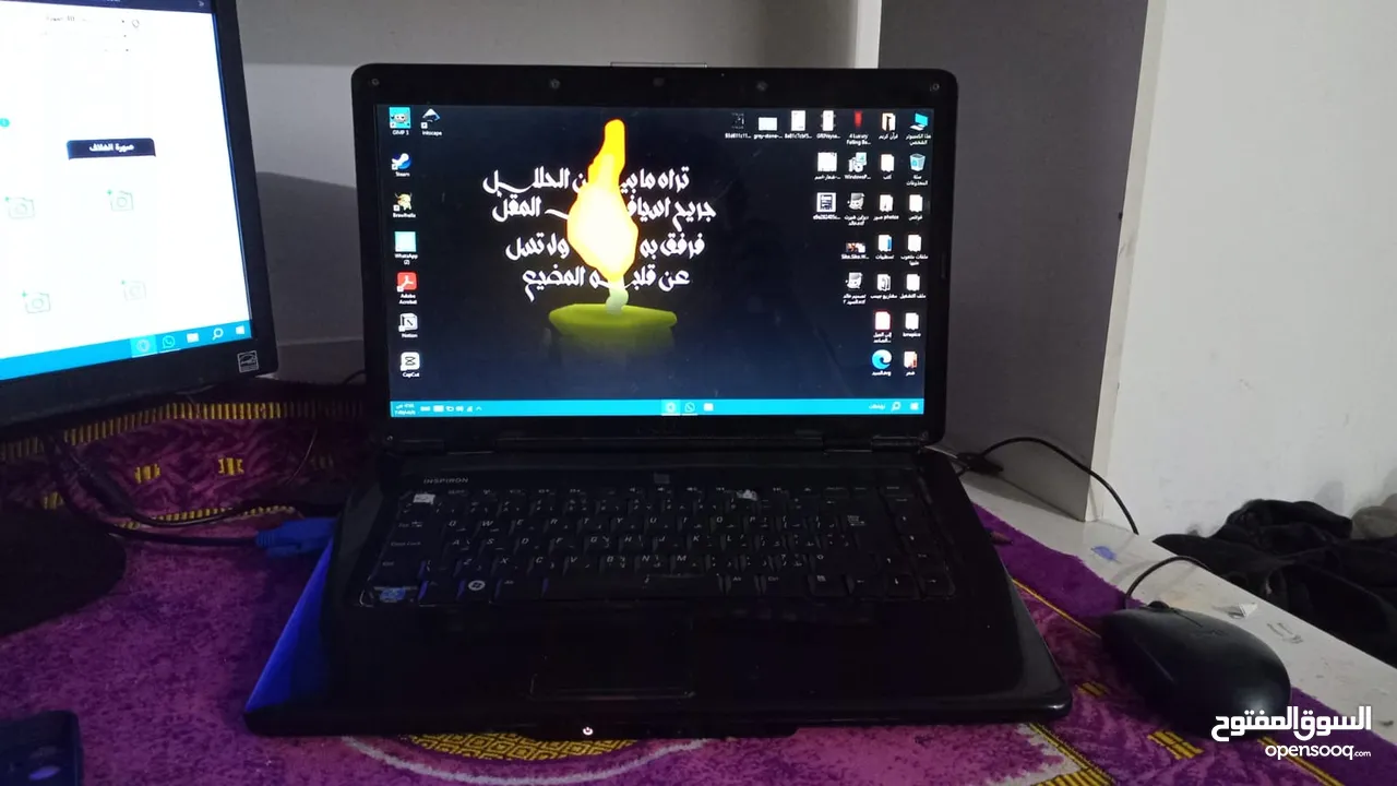 لات توب ديل مقبول مع شاحن