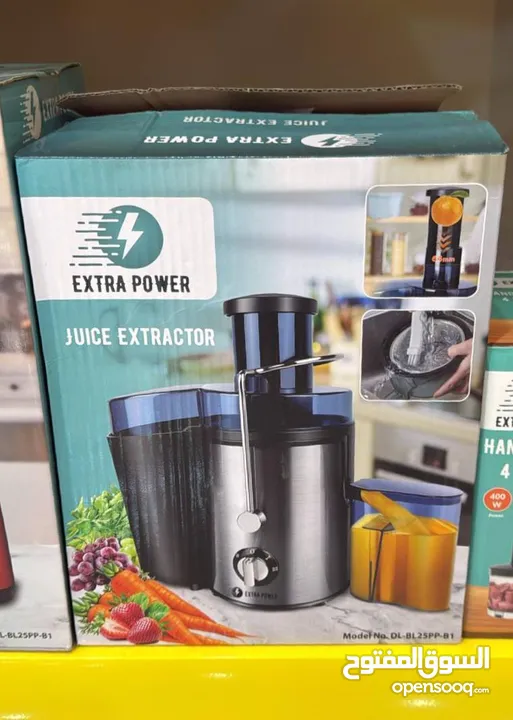 عصارة الجزر والبرتقال Extra Power  قوة استثنائية (Extra Power): محرك قوي يستخلص أقصى كمية من العصير