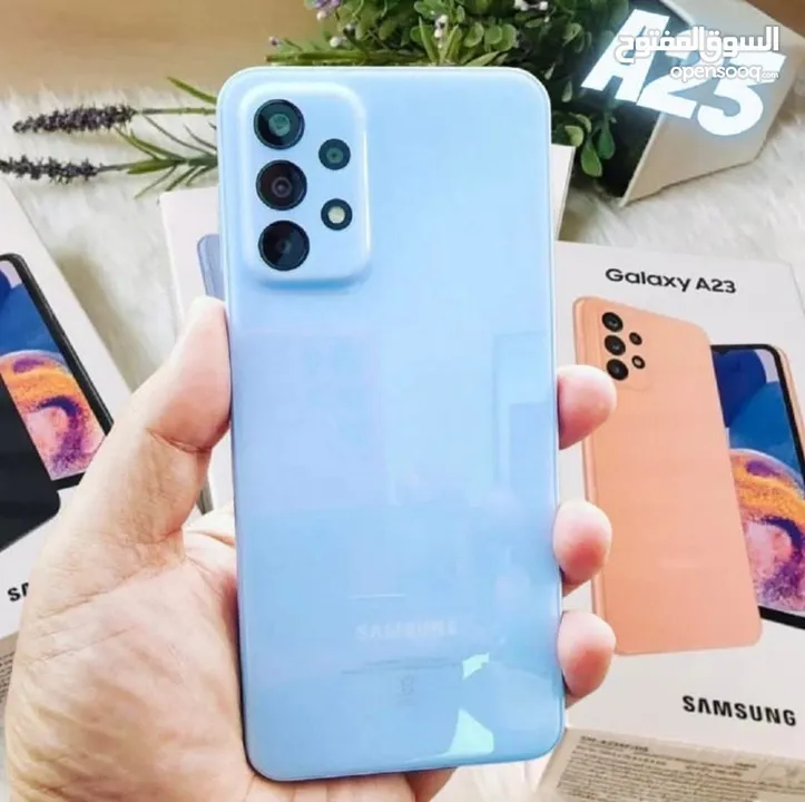 مستعمل اخو الجديد Samsung A23 رام 12 جيجا 128 بدون كرتونه هدية كفر ولزقة وشاحن الاصلي