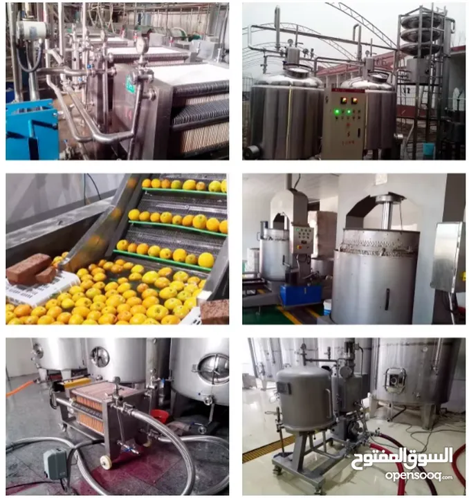 خط تنظيف وتنشيف وعصر العنب