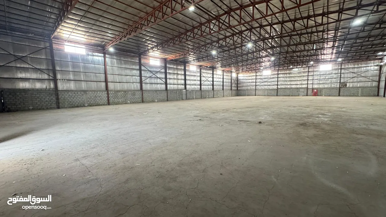 للإيجار مخزن في ميناء عبدالله، مساحة 10000م For rent: Warehouse in Mina Abdullah