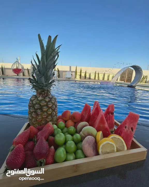 صيفك بكمل مع sunset farm  احجز الان في مزرعه الغروب في منطقه مادبا واستمتع بأجواء الصيف  مسبح مدفى
