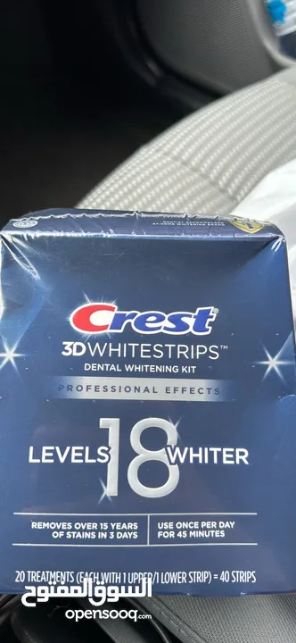 Crest 3D White strips  لزقات تبيض اسنان كريست
